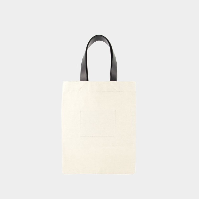 【関税込み】Book Tote Bag - Jil Sander - Cotton - Beige Jil Sander Book Tote Bag - Beige | Garmentory