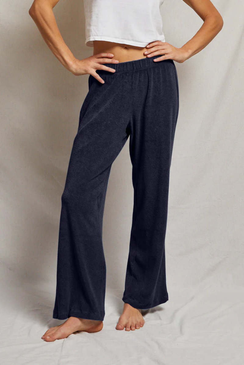 Perfect White Tee Katie Loop Terry Straight Leg Pants Perfect White Tee Katie Loop Terry Straight Leg Pants