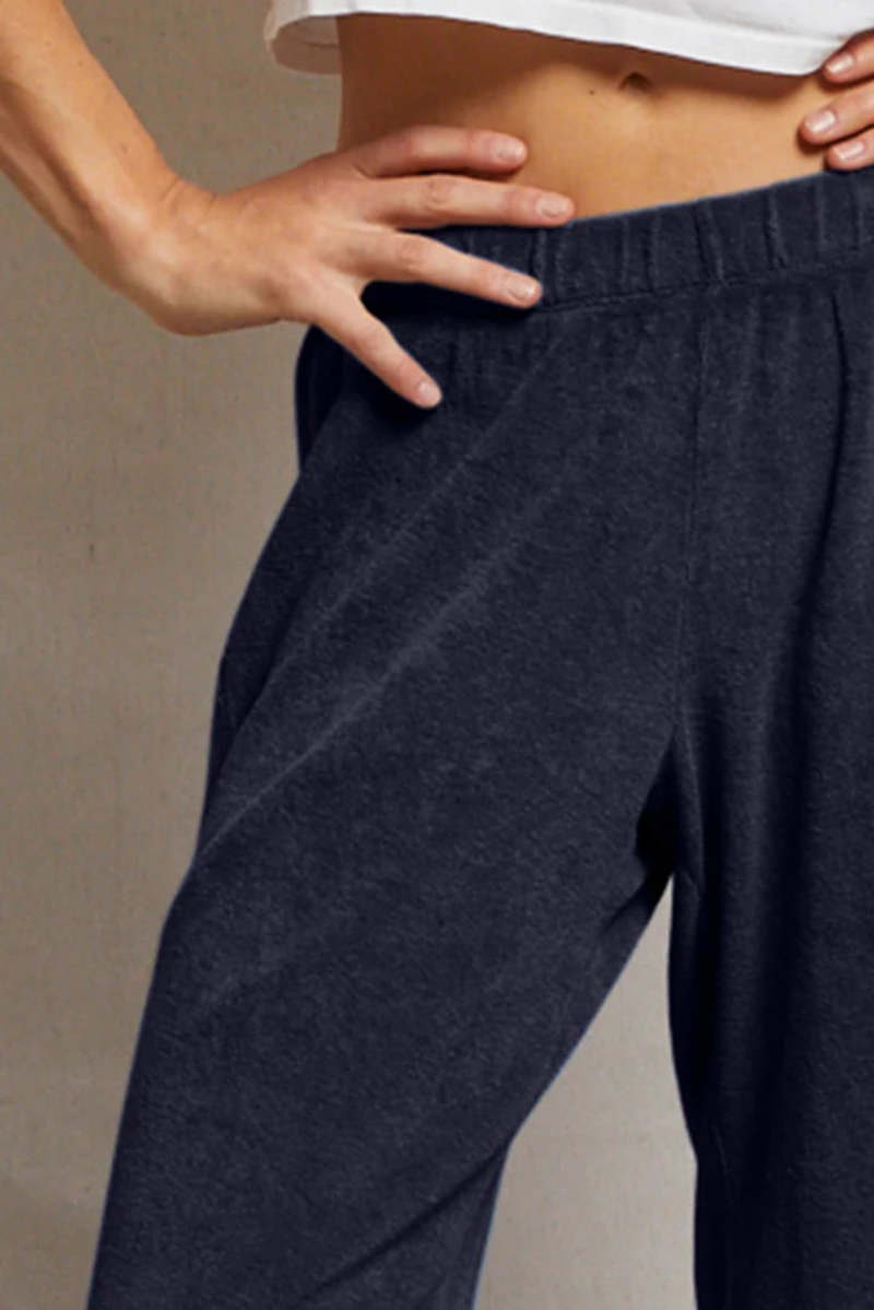 Perfect White Tee Katie Loop Terry Straight Leg Pants Perfect White Tee Katie Loop Terry Straight Leg Pants
