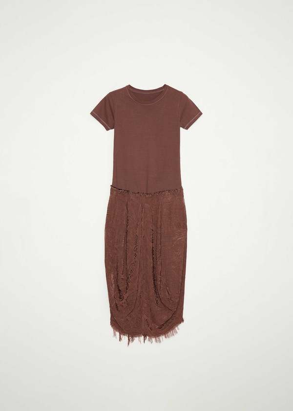 EDWARD CUMING T-Shirt Midi Dress - Brown