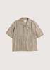 SATTA Grey Tie-Dye Linen Shortsleeve Shirt - Thumbnail 1