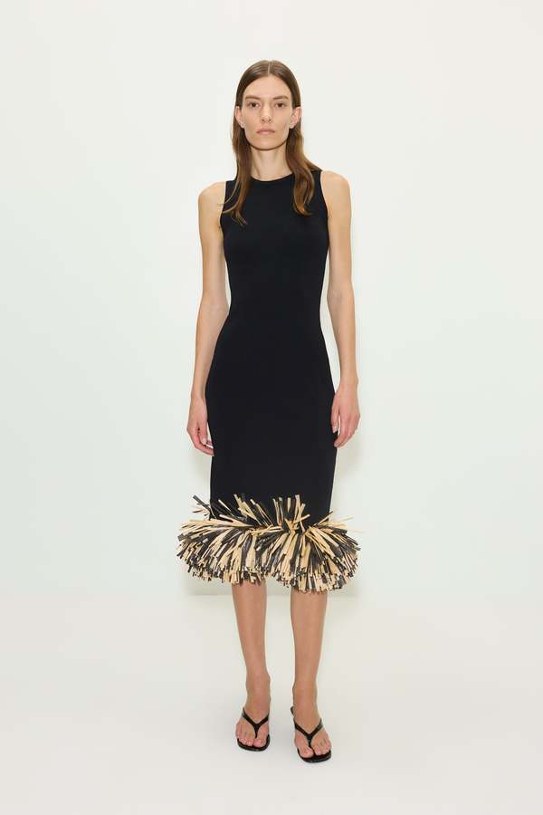Simon Miller Boa Raffia Midi Dress
