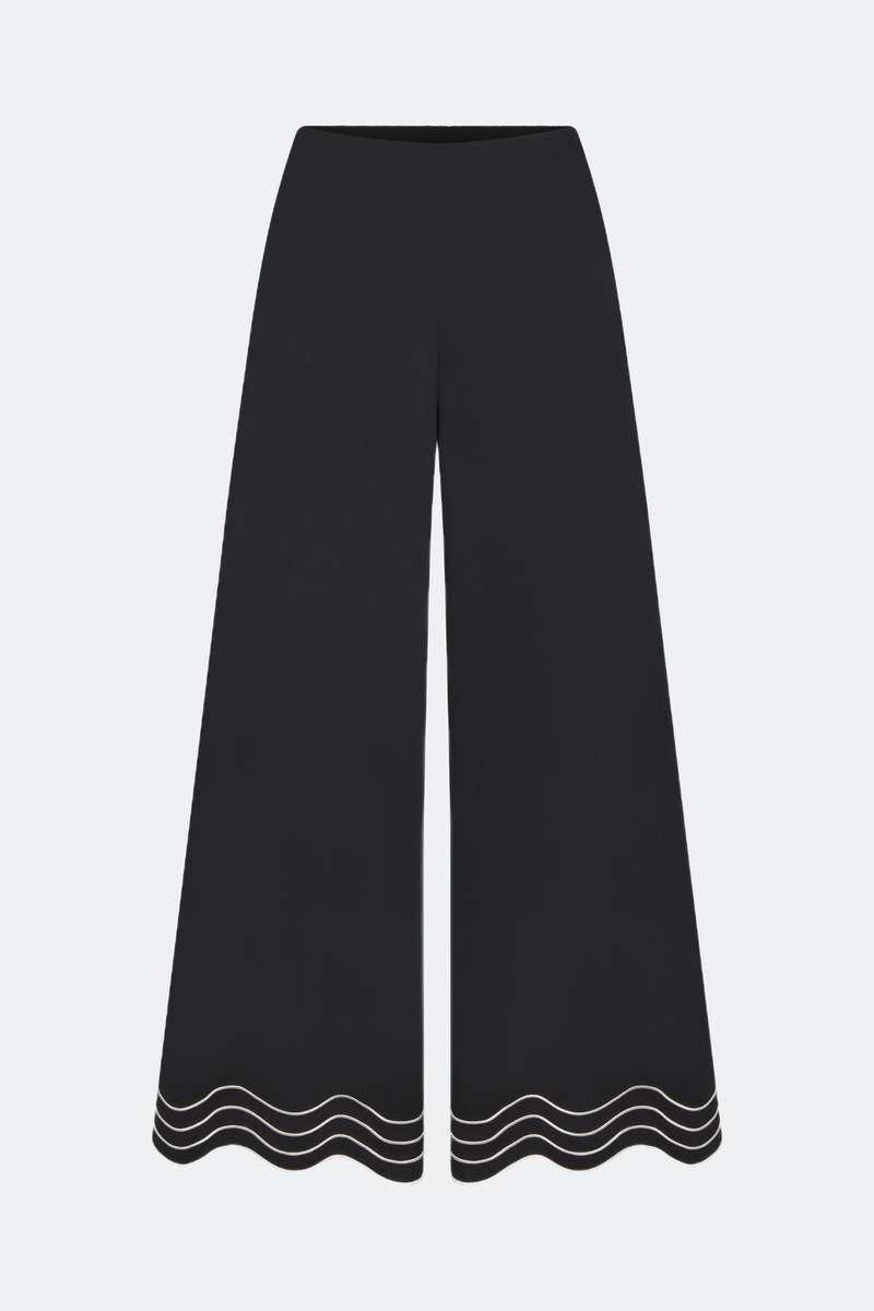 Simon Miller Wavy Cropped Poplin Pant - Black
