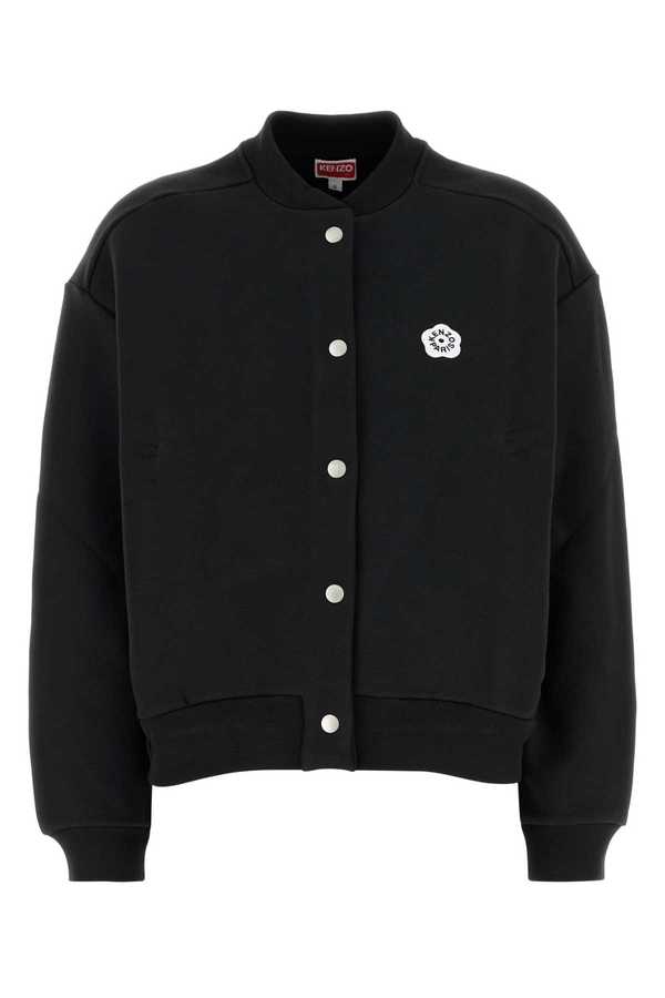 ブルゾン Kenzo Black Stretch Cotton Bomber Jacket Kenzo Stretch Cotton Bomber Jacket - Black | Garmentory