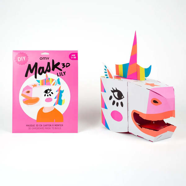 Omy Lily The Unicorn 3D Cardboard Mask Multicolour Garmentory