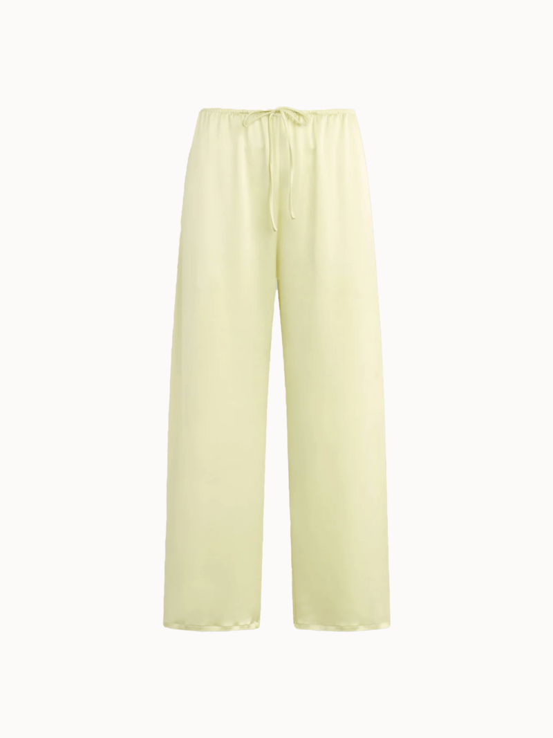 Leset Barb Crop Drawstring Pant - Citron