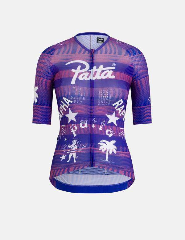 Rapha x Patta Women's Pro Team Aero Jersey - Purple | Garmentory