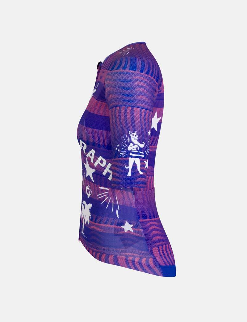 Rapha x Patta Women's Pro Team Aero Jersey - Purple | Garmentory
