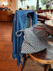 Le Bon Shoppe Happy Carry Bag - Navy Gingham - Thumbnail 3