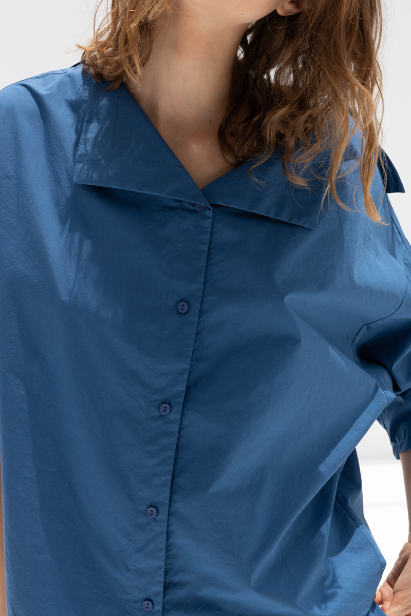 BLACK CRANE SAILOR TOP - BLUE