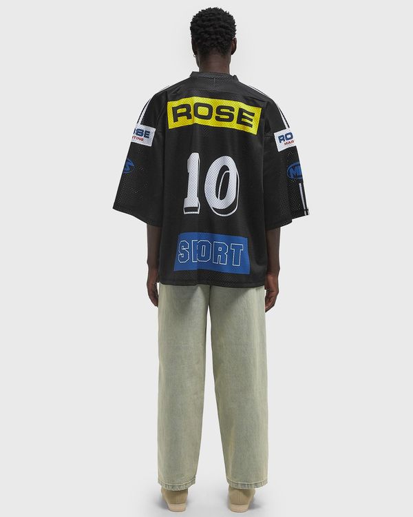 Martine Rose Oversized Football Top - Black | Garmentory