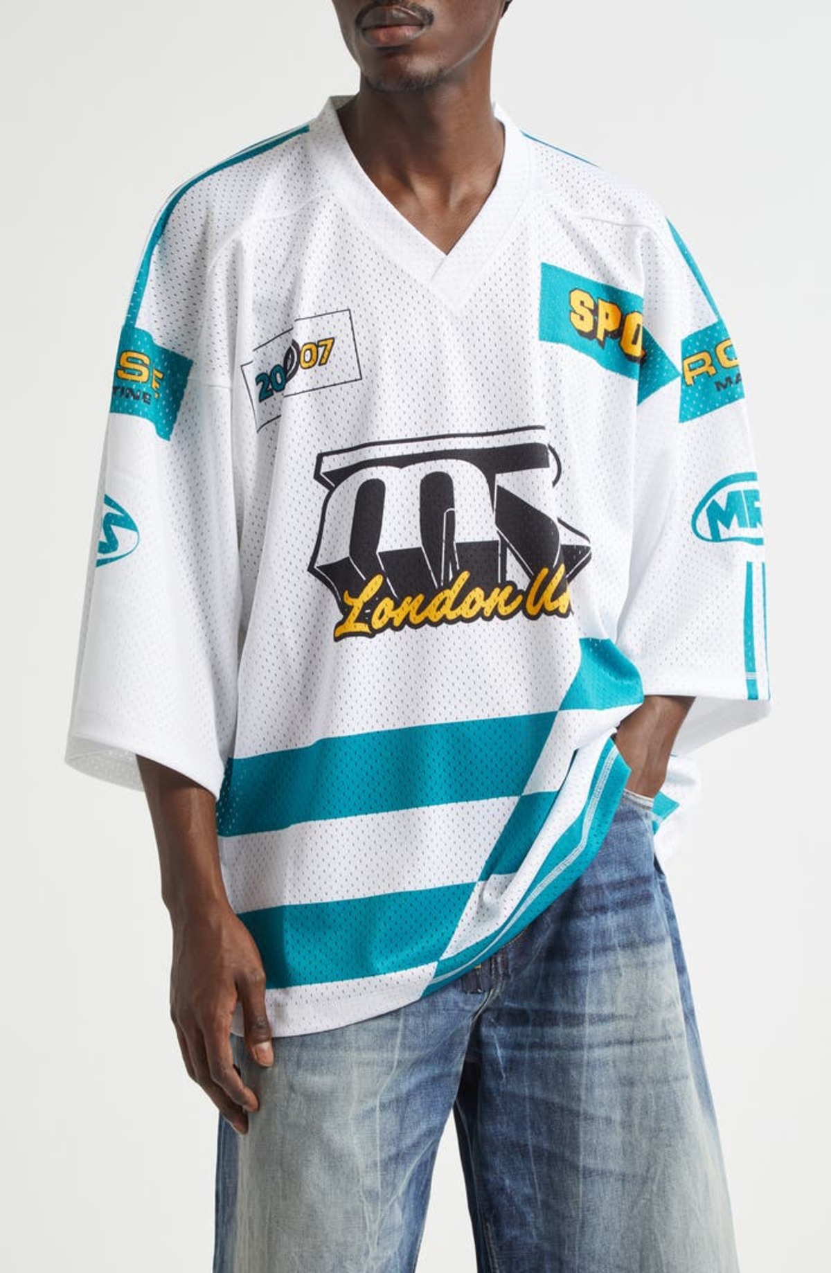 トップス MARTINE ROSE OVERSIZED FOOTBALL TOP M Martine Rose - Oversized Football Top | HBX - Globally