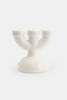 Home Studyo Candelabra Eric Bone Gloss Candelabra - Thumbnail 1