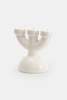 Home Studyo Candelabra Eric Bone Gloss Candelabra - Thumbnail 3
