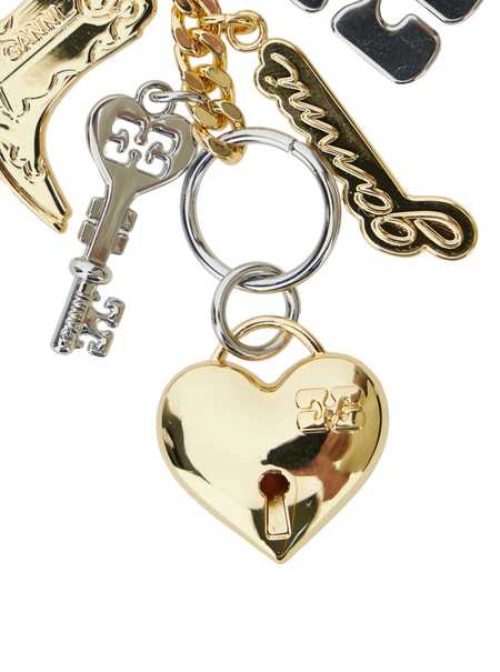 Ganni Kitten Keychain - Egret | Garmentory
