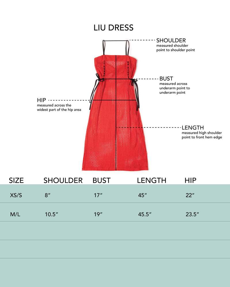 LWN Liu Dress - Taijin - Grid Eyelet Cotton