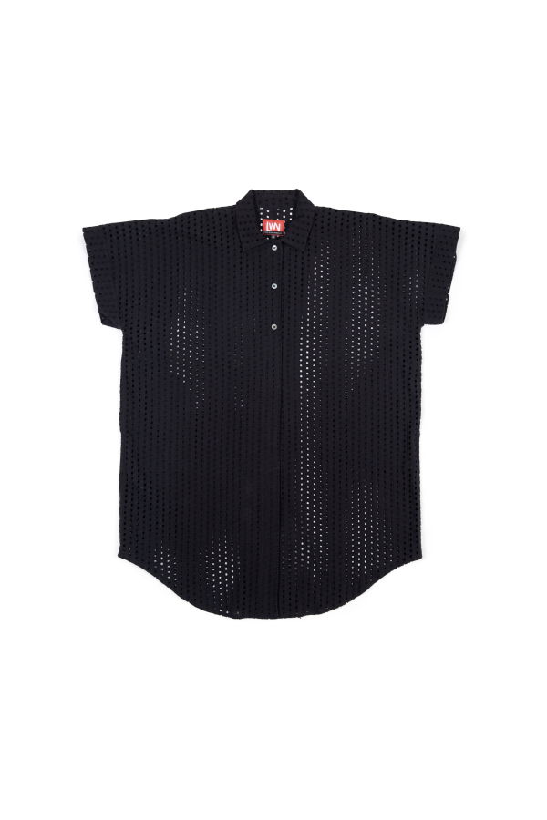 LWN Nou Dress - Dash Broidery - Black