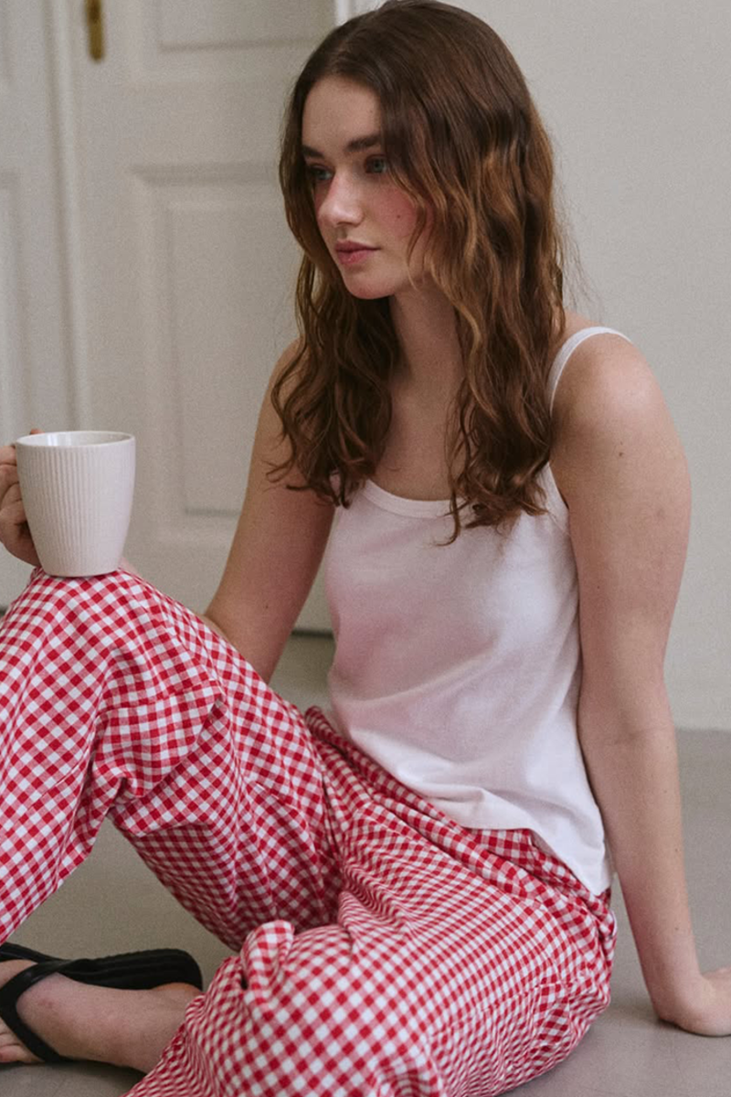 Le Bon Shoppe Arc Pants - Red Gingham