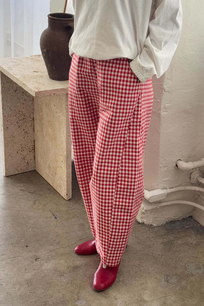 Le Bon Shoppe Arc Pants - Red Gingham
