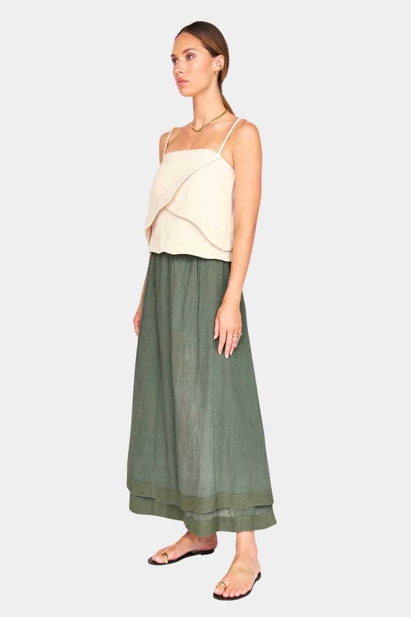 Mirth Verona Skirt - Verde Fossil