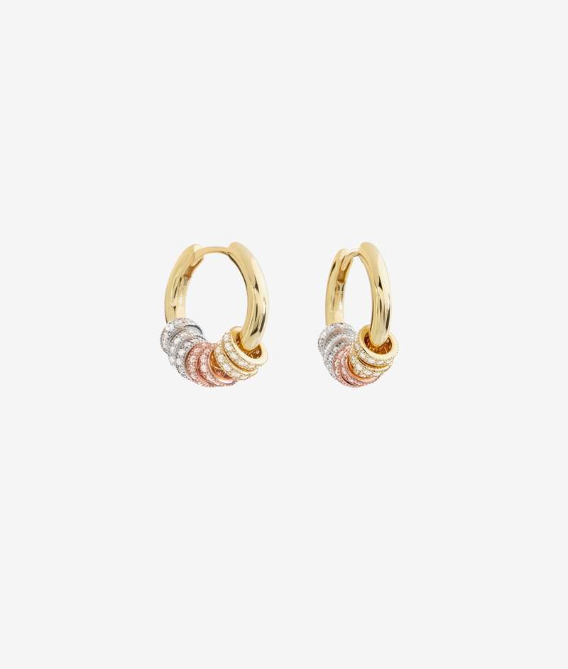 Shashi Gaia Pave Hoop Earrings Shashi Gaia Pave Hoop Earrings