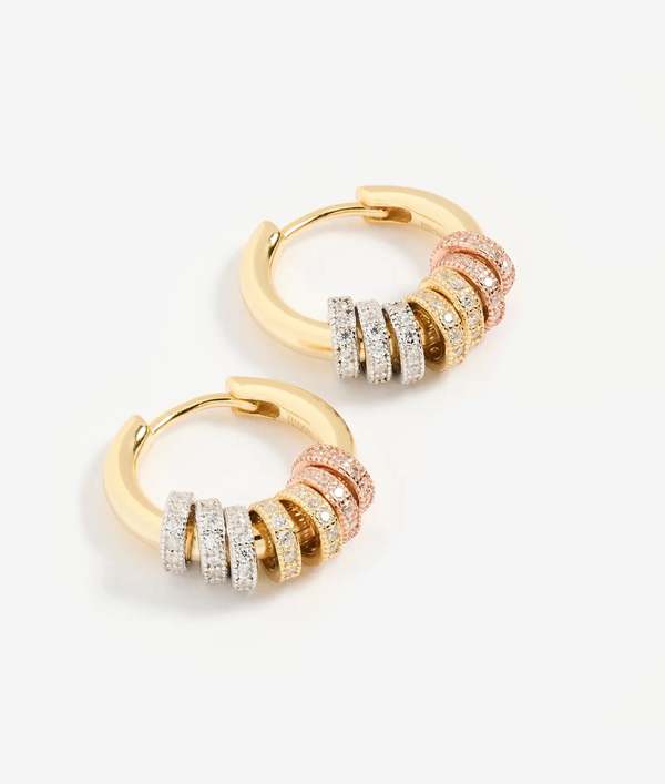 Shashi Gaia Pave Hoop Earrings Shashi Gaia Pave Hoop Earrings