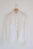 Vintage Irish Linen Lace Prairie Blouse - Ivory - Thumbnail 2