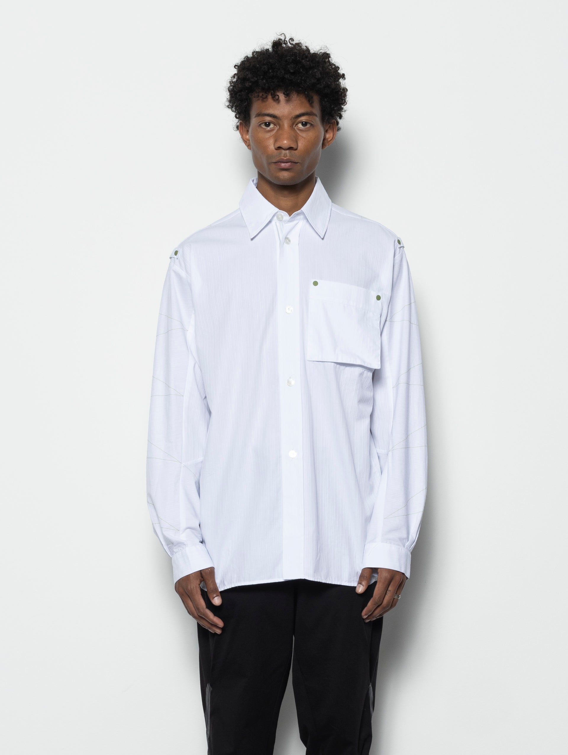 ACHIVIO 白シャツ Solva-Shirt-in-White-Stripes-