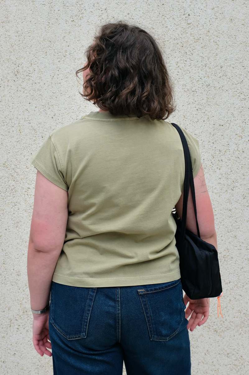 AGOLDE Bryce Cap Sleeve Tee
