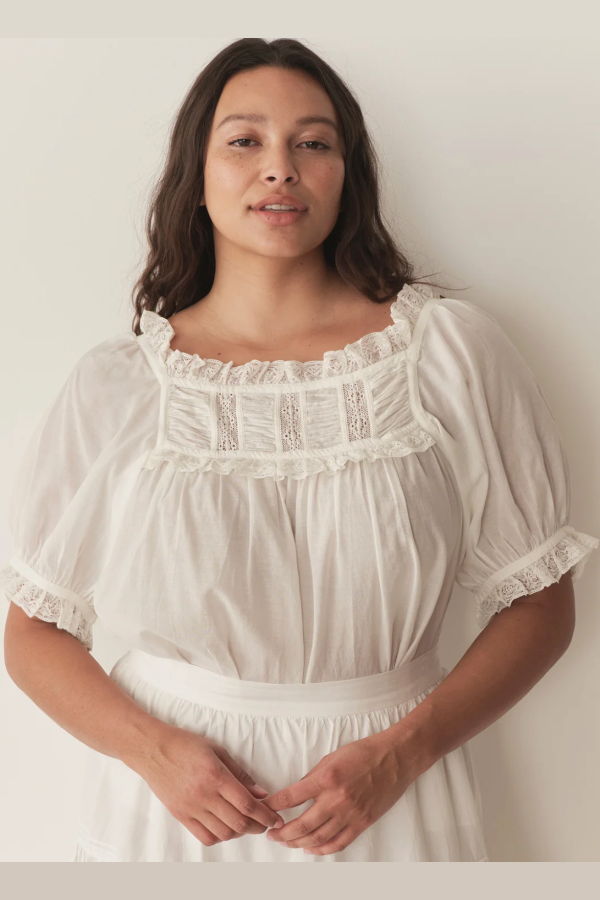 DÔEN Frances Top - Salt Lace
