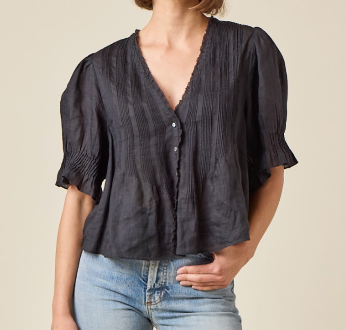 DÔEN Karlie Top - Black - Image 1 of 1