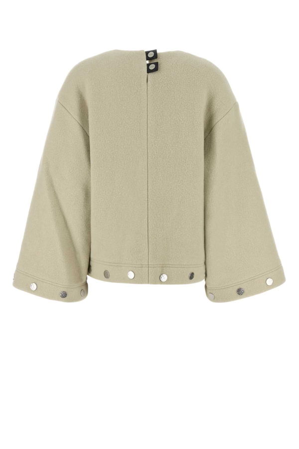 Nanushka Anwen Oversize Wool Blend Blouse - Oat