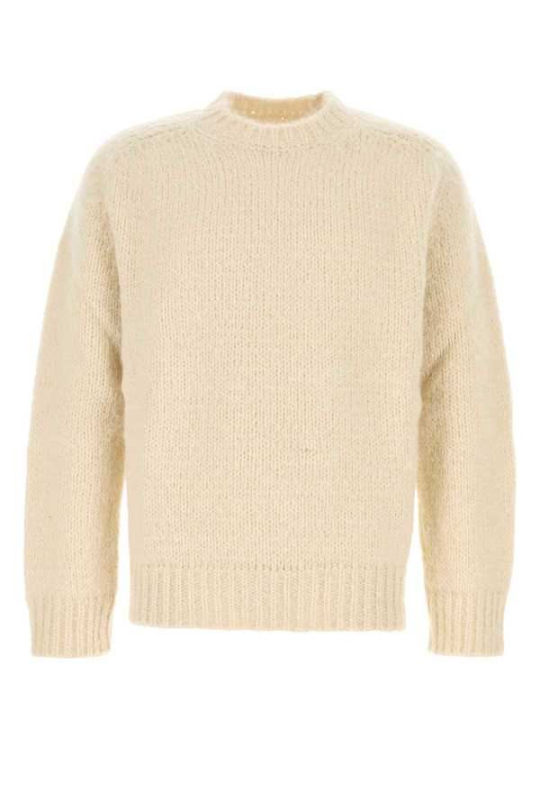 Jil Sander Mohair Blend Sweater - Chalk