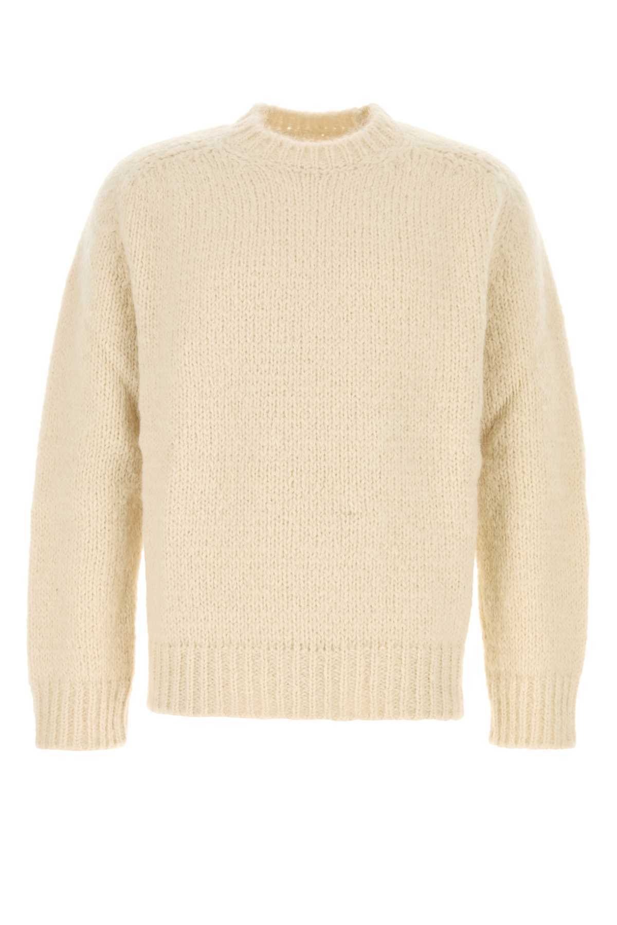 Jil Sander Mohair Blend Sweater - Chalk - Image 1 of 2