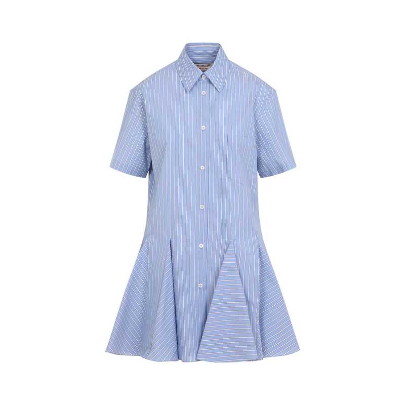 ワンピース MARNI LIGHT BLUE COTTON MINI DRESS Marni Light Blue Cotton Mini Dress - Blue China | Garmentory
