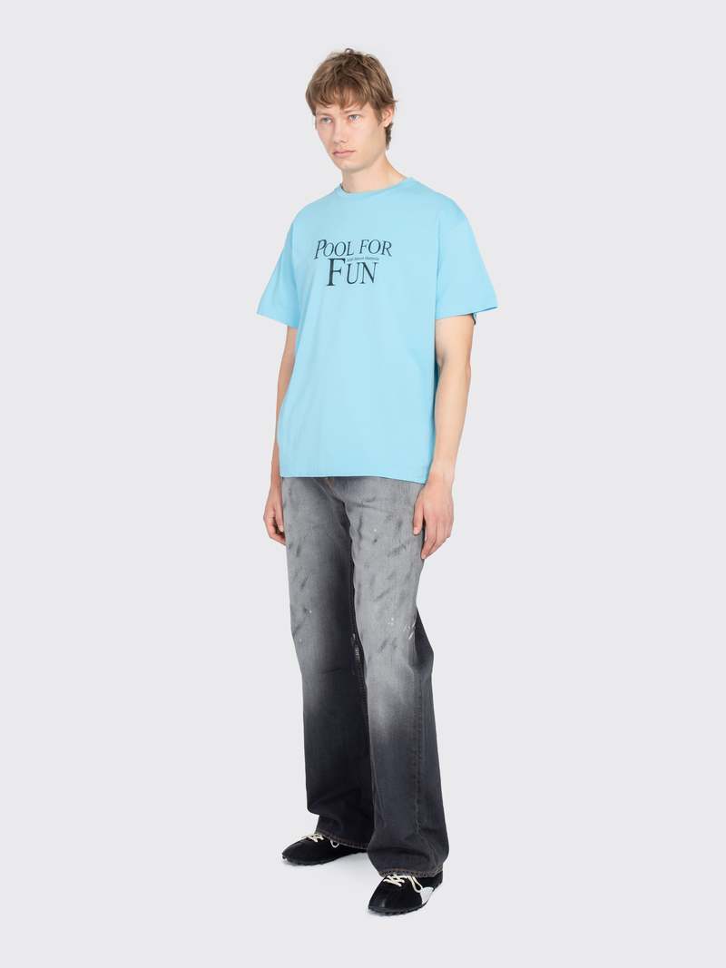 【シンプルクール】MM6 Maison Margiela Pool For Fun Tシャツ Maison Margiela MM6 Pool For Fun T-Shirt - Blue | Garmentory