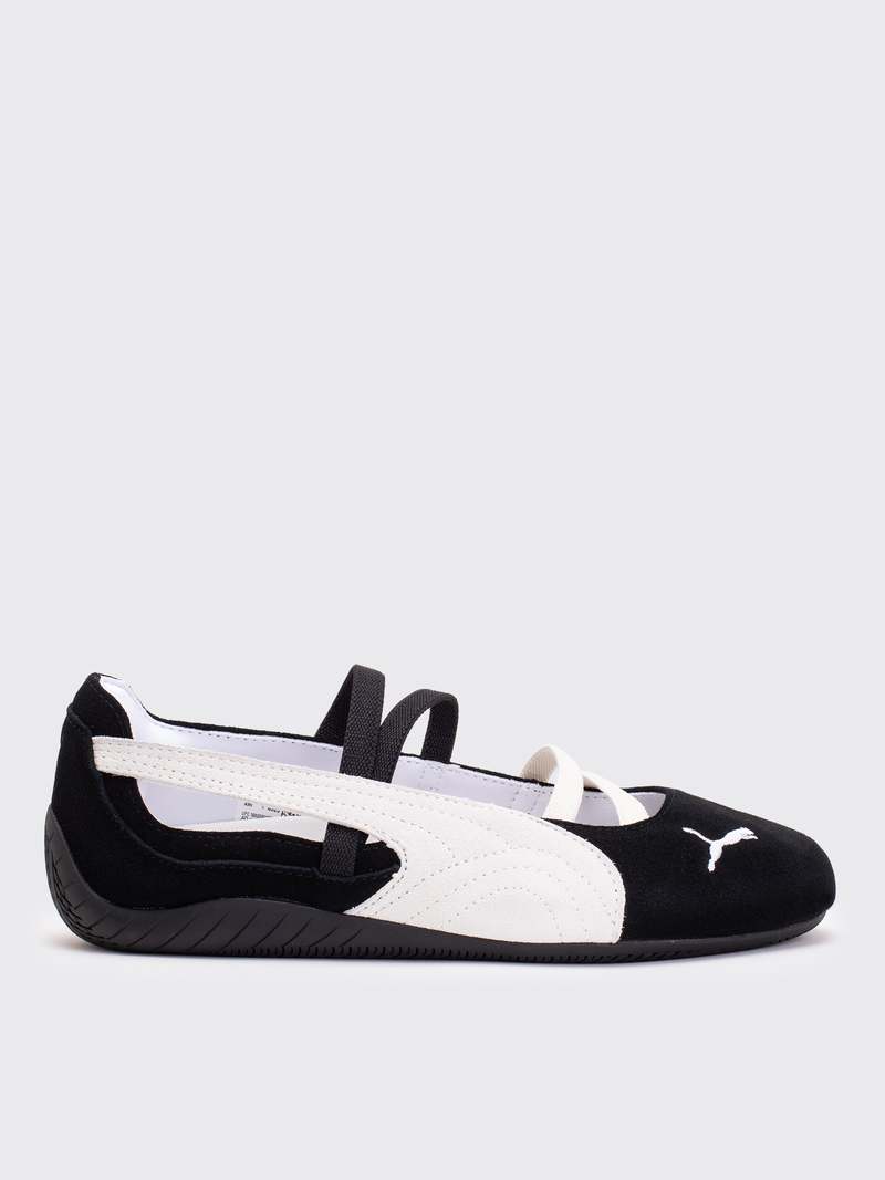 Puma Speedcat Ballet Suede Sneaker - Black/White/Warm White Puma Speedcat Ballet Suede Sneaker - Black/White/Warm White