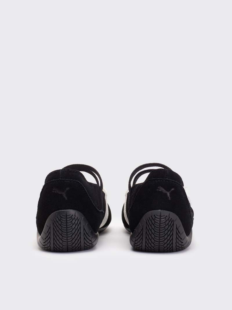 Puma Speedcat Ballet Suede Sneaker - Black/White/Warm White Puma Speedcat Ballet Suede Sneaker - Black/White/Warm White