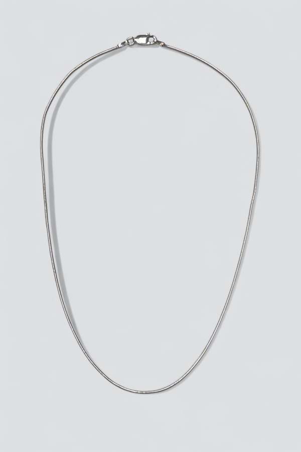 Assembly New York Sterling Silver Snake Chain Necklace