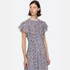 Sea NY Whitney Flutter Midi Dress - Blue - Thumbnail 4