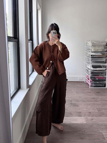 パンツ Maison Margiela Pink Wide Leg Trousers MM6 Maison Margiela Twill Wide Leg Trousers - Pink | Garmentory