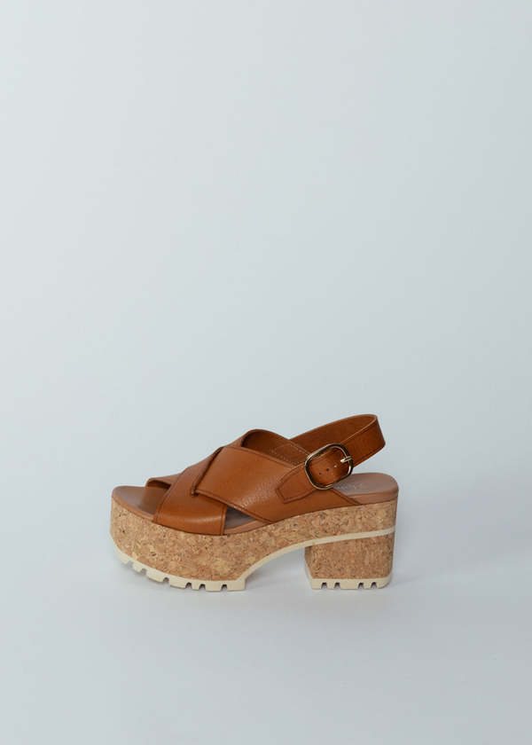 Homers Shoes Venice Wedge Sandal - Brown