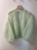 Maiami Light Mohair Bomber - Light Green - Thumbnail 1