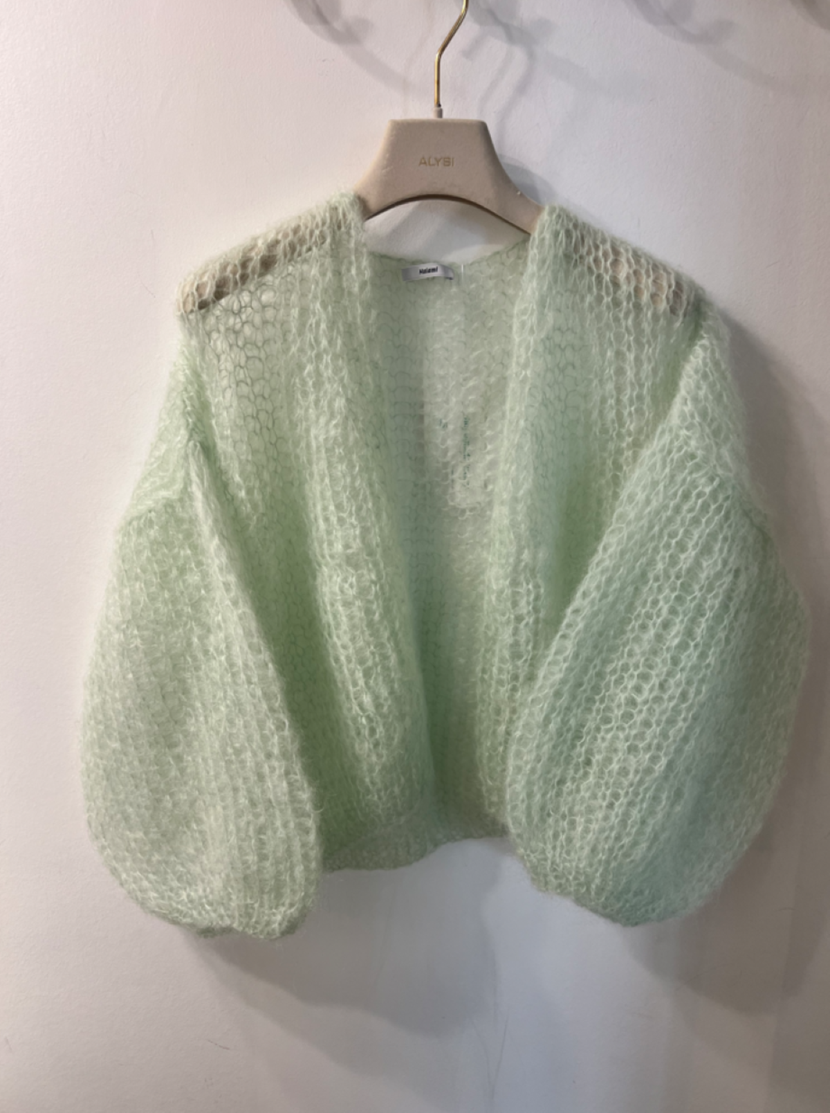 Maiami Light Mohair Bomber - Light Green - Image 1 of 4