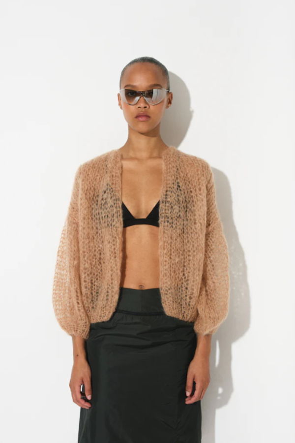 Maiami Light Mohair Bomber - Light Green