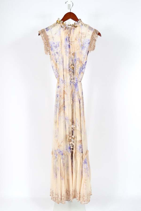 Zimmermann Golden Flutter Dress Zimmerman Matchmaker Flutter Mini Dress  Yellow Hibiscus  blueandcream
