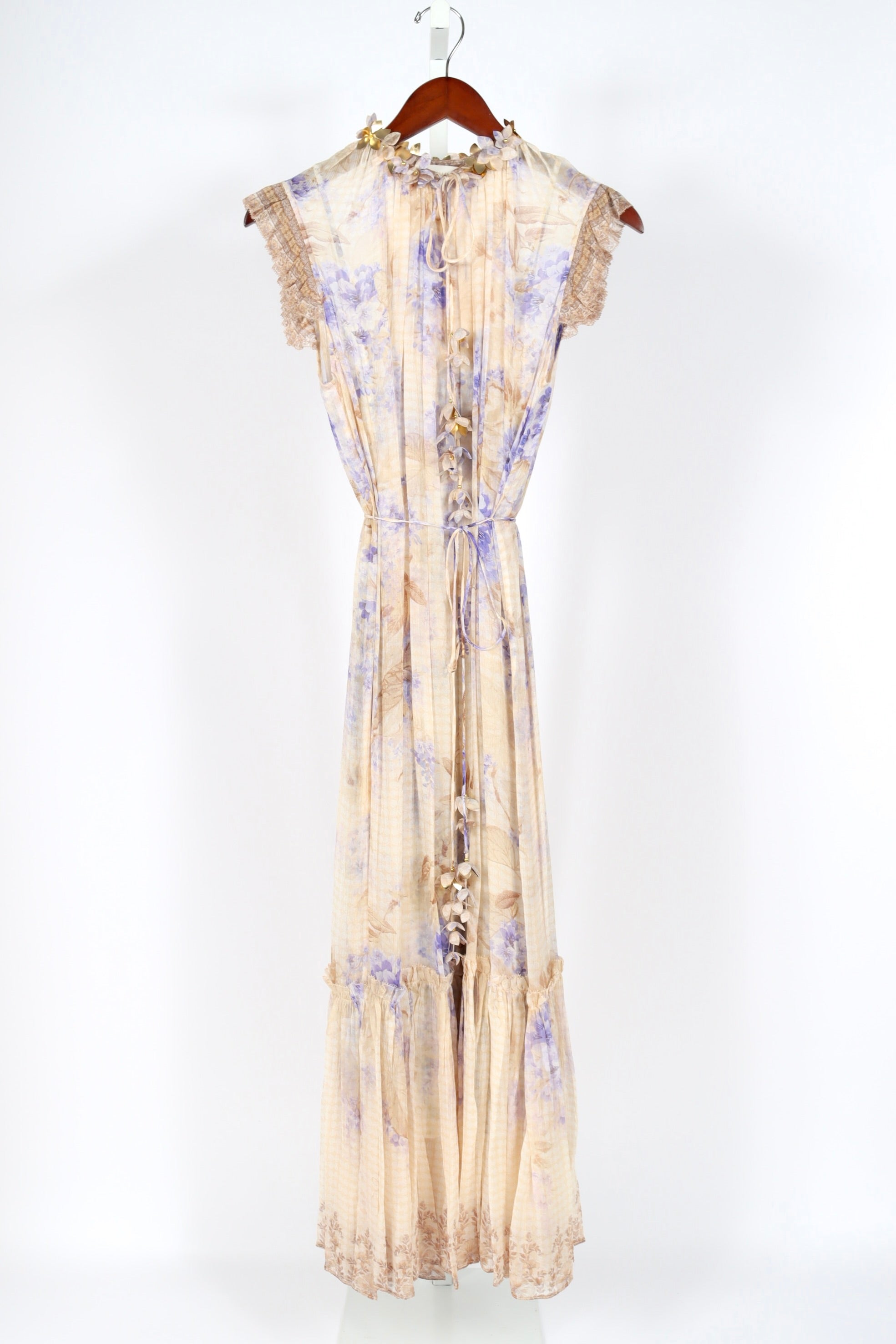 slim fit dress slacks Zimmermann Golden Flutter Dress (For Hire) – EKOLUV main image 0