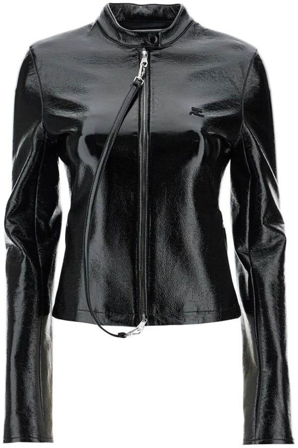 COURREGES Leather Jacket - Black