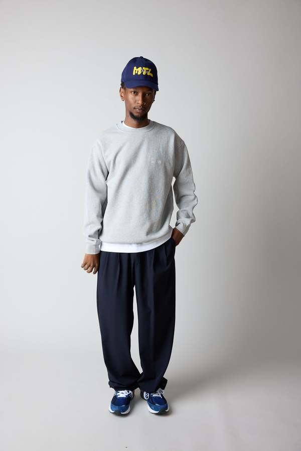 Dime Classic Small Logo Crewneck - Heather Grey Dime Classic Small Logo Crewneck - Heather Grey