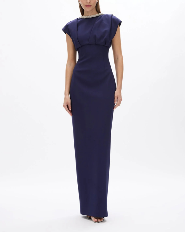 Rachel Gilbert | Orion TRIM GOWN | NAVY / 5/ US 12 | FEBE Clothing Rachel Gilbert | Orion TRIM GOWN | NAVY / 5/ US 12 | FEBE Clothing